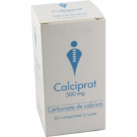 Calciprat 500 Mg, Comprimé à Sucercalcium - 1 Flacon(S) Polyéthylène de 60 Comprimé(S)