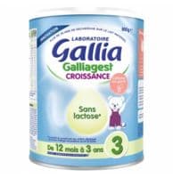 Gallia Galliagest Croissance Sans Lactose Lait en Poudre B/800G