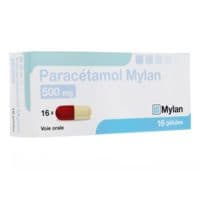 Paracetamol Mylan 500 Mg, Gélule Plq/16Paracétamol - Plaquette(S) Thermoformée(S) Pvc-Aluminium de 16 Gélule(S)