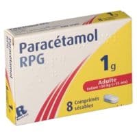 Paracetamol Rpg 1 G, Comprimé Sécableparacétamol - Plaquette(S) Thermoformée(S) Pvc-Aluminium de 8 Comprimé(S)