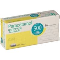Paracetamol Teva 500 Mg, Compriméparacétamol - Plaquette(S) Thermoformée(S) Pvc-Aluminium de 16 Comprimé(S)