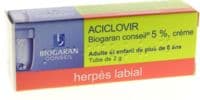 Aciclovir Biogaran Conseil 5 % Cr T/2Gaciclovir